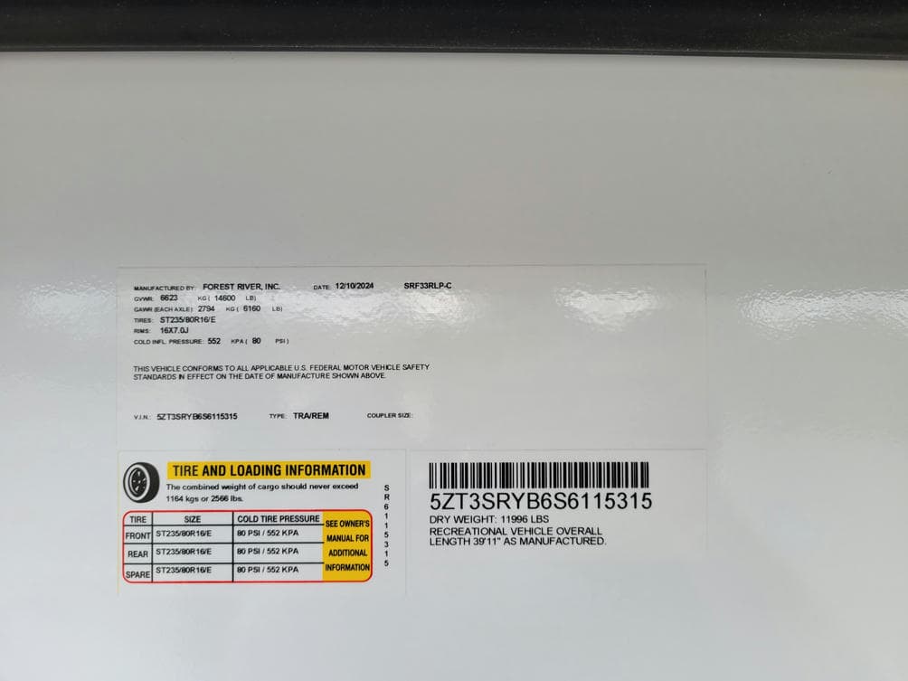 2025 Forest River 2025 Forest River Sabre - thumbnail 11