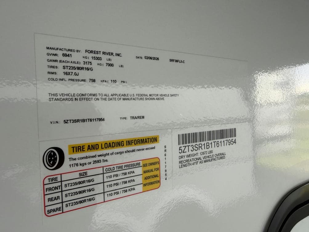 2026 Forest River 2026 Forest River Sabre - thumbnail 28