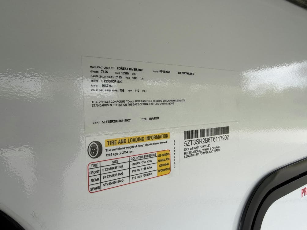 2026 Forest River RV 2026 Forest River RV Sabre - thumbnail 33