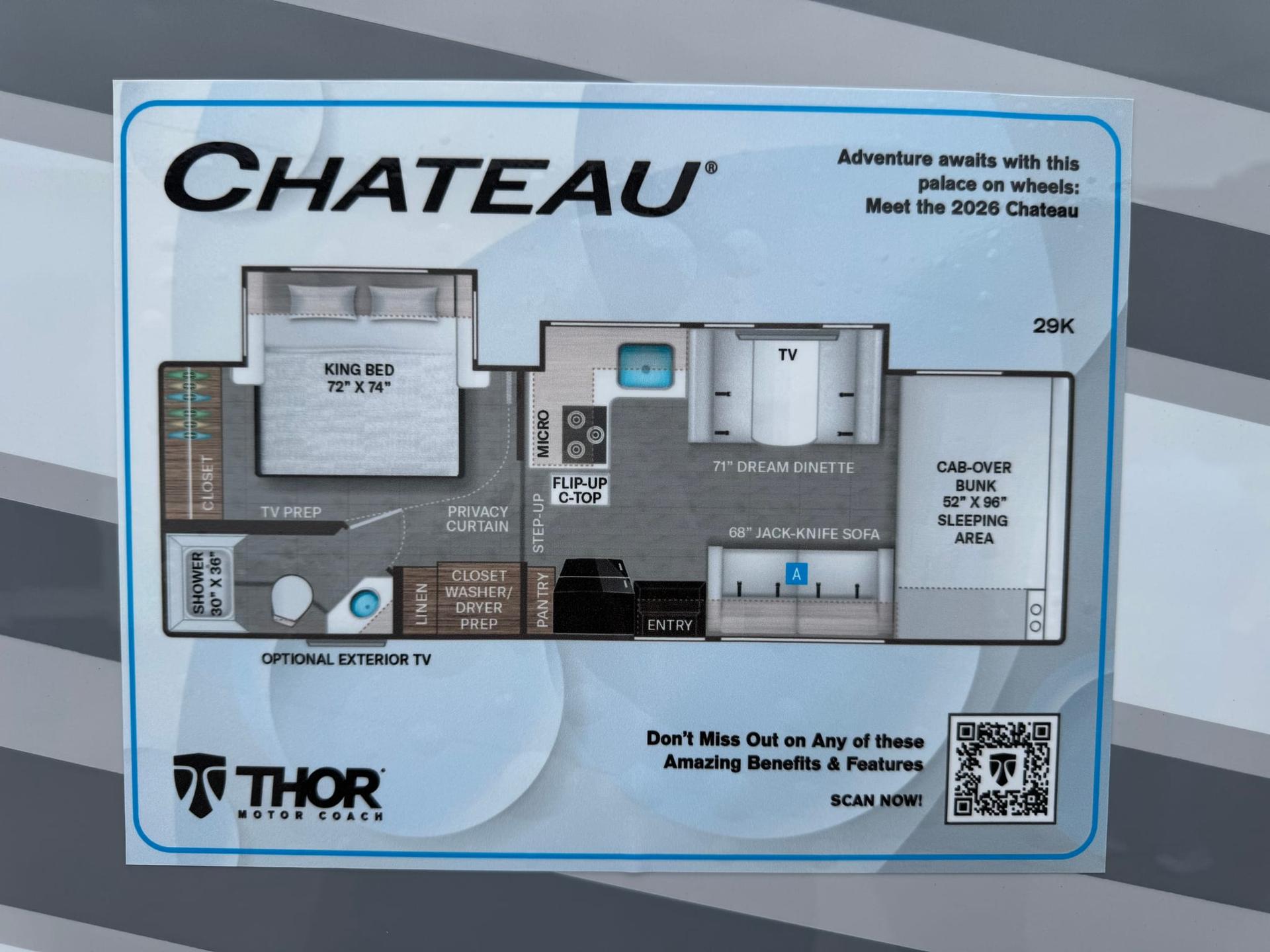 2026 Thor Motor Coach 2026 Thor Motor Coach Chateau - thumbnail 3