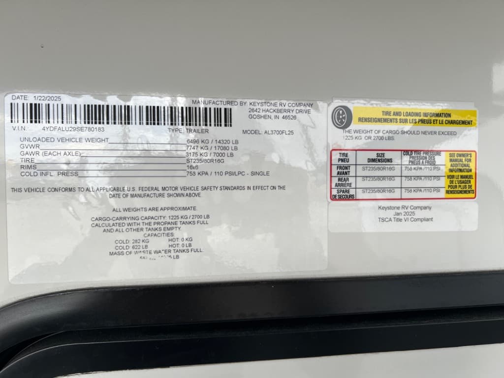 2025 Keystone RV 2025 Keystone RV Alpine - thumbnail 29