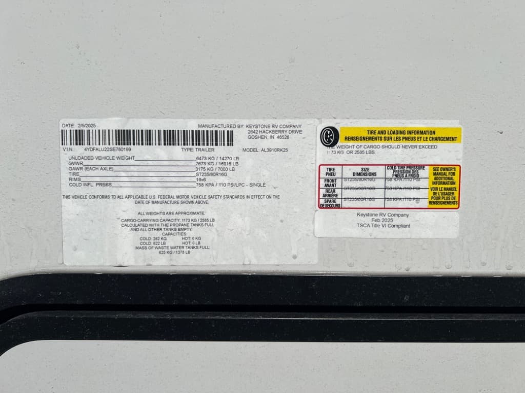 2025 Keystone RV 2025 Keystone RV Alpine - thumbnail 7