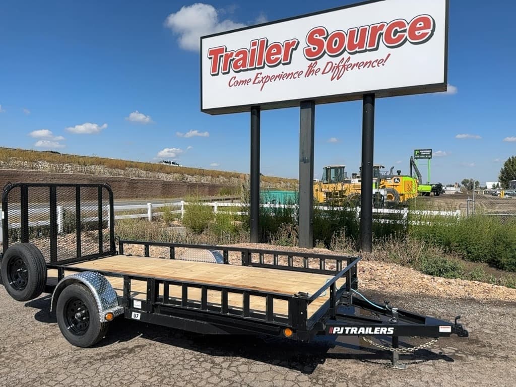 2026 PJ Trailers Single Axle Channel Utility U7 U7141