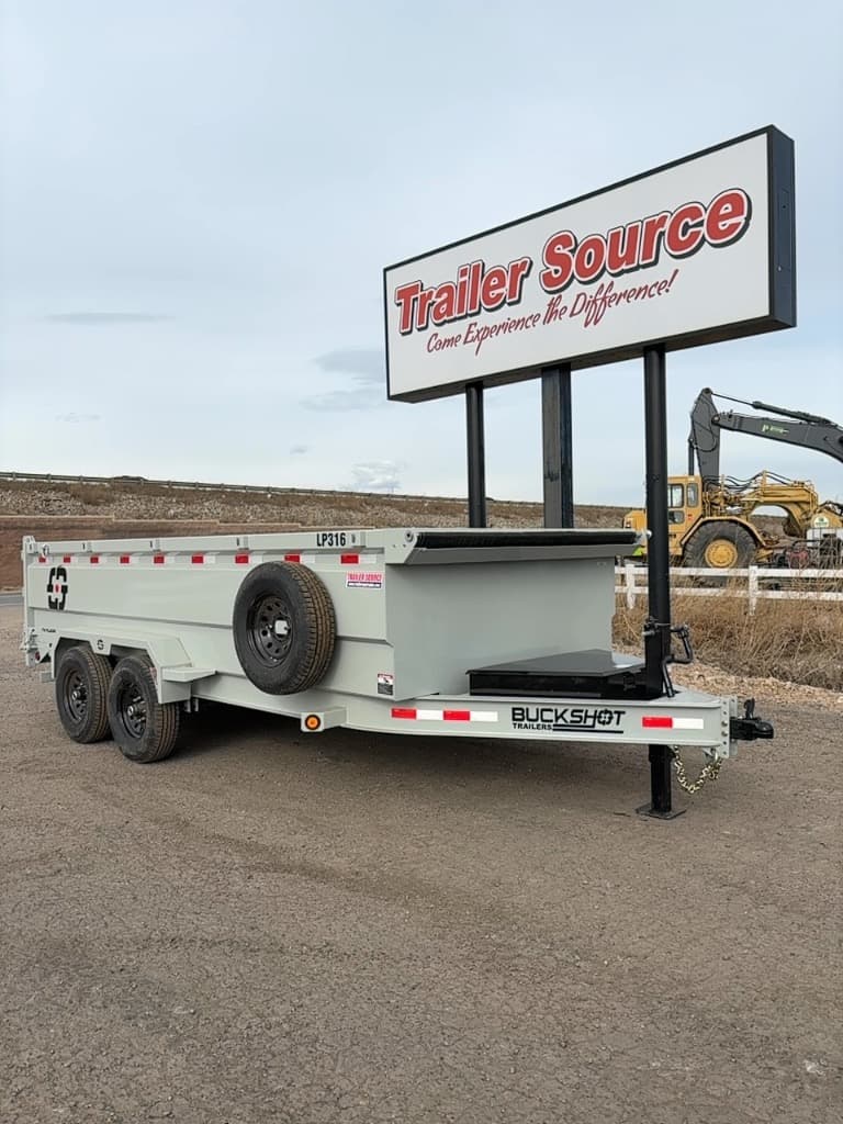2026 Buckshot Trailers 7'x16'x3' Dump LP316