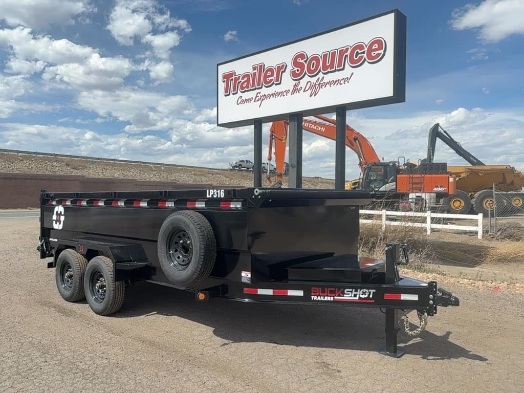 2026 Buckshot Trailers 7'x16'x3' Bumper Pull - LP316 - 3447