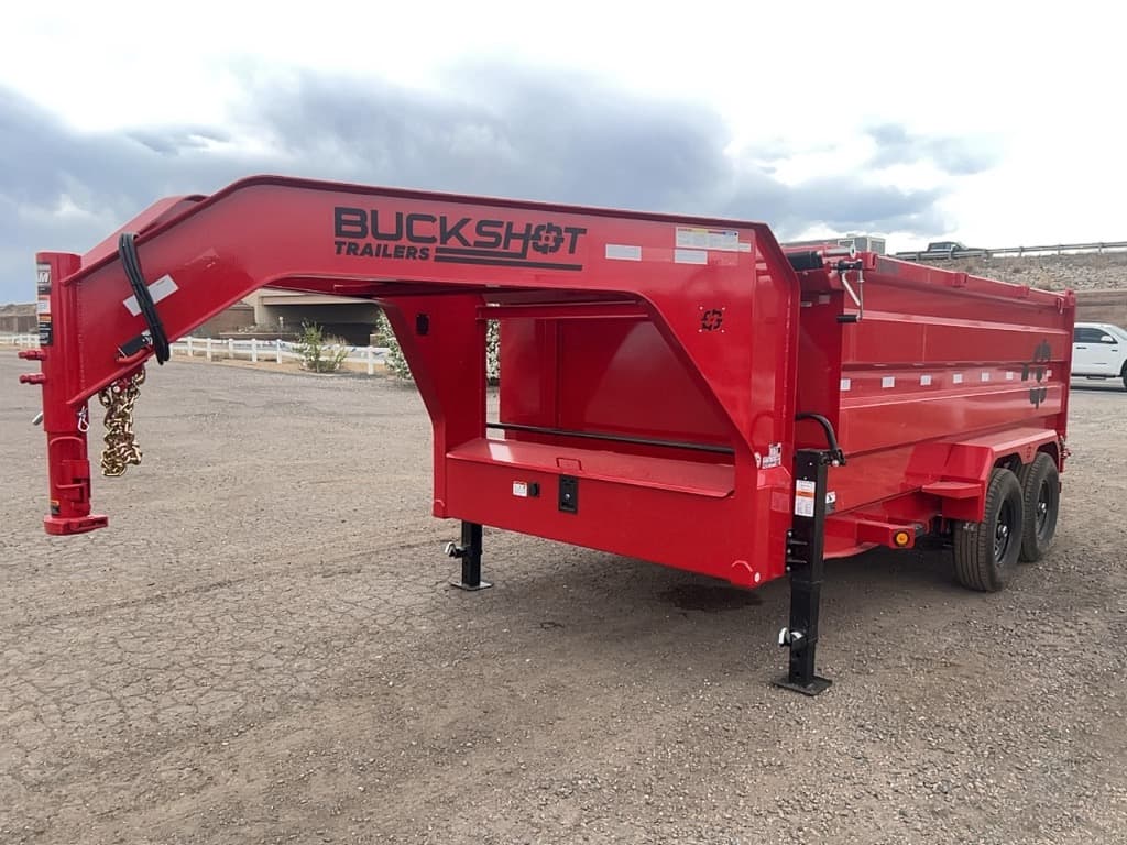 2027 Buckshot Trailers 2027 Buckshot Trailers 7'x14'x4' Gooseneck - GHI414 - 3437 - thumbnail 2