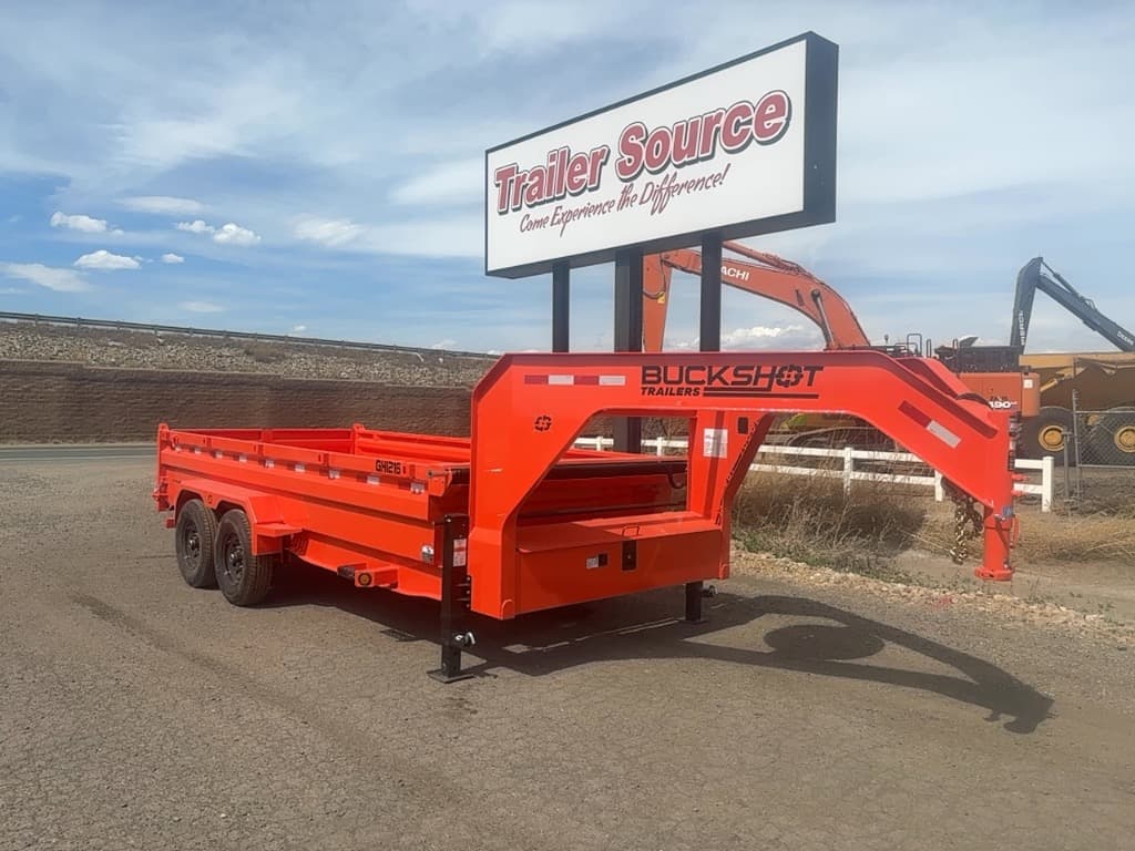 2027 Buckshot Trailers 7'x16'x2' Gooseneck - GHI216 - 3439