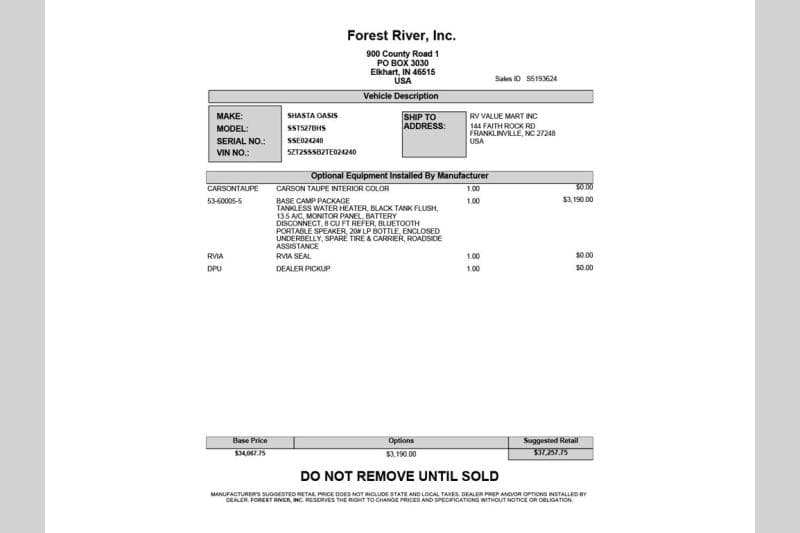 2026 Forest River 2026 Forest River Shasta - thumbnail 30