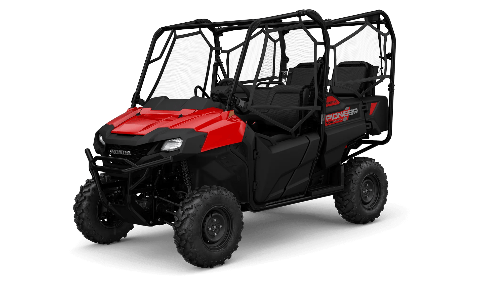 2027 Honda Pioneer 700-4 in Hero Red — gallery view