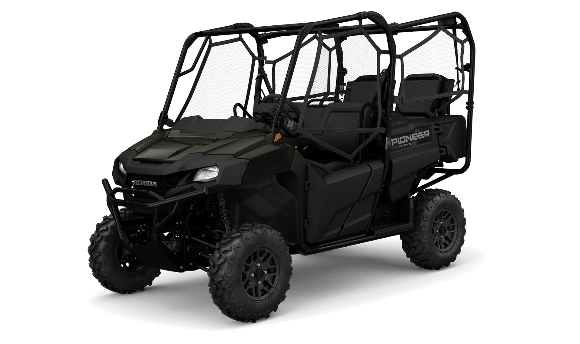 2027 Honda Pioneer 700-4 Deluxe in Black Forest Green — gallery view