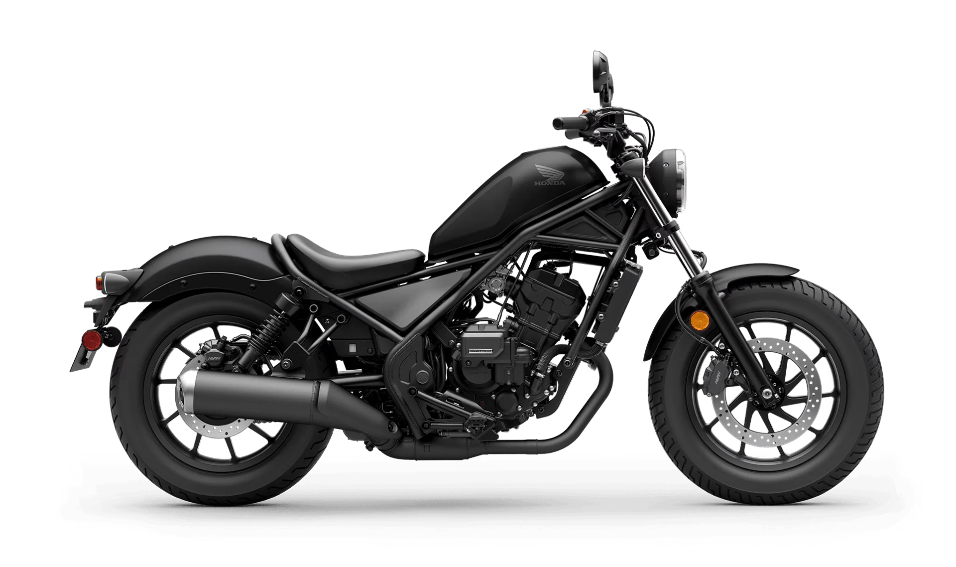 2026 Honda Rebel 300 E-Clutch in Matte Black Metallic — gallery view