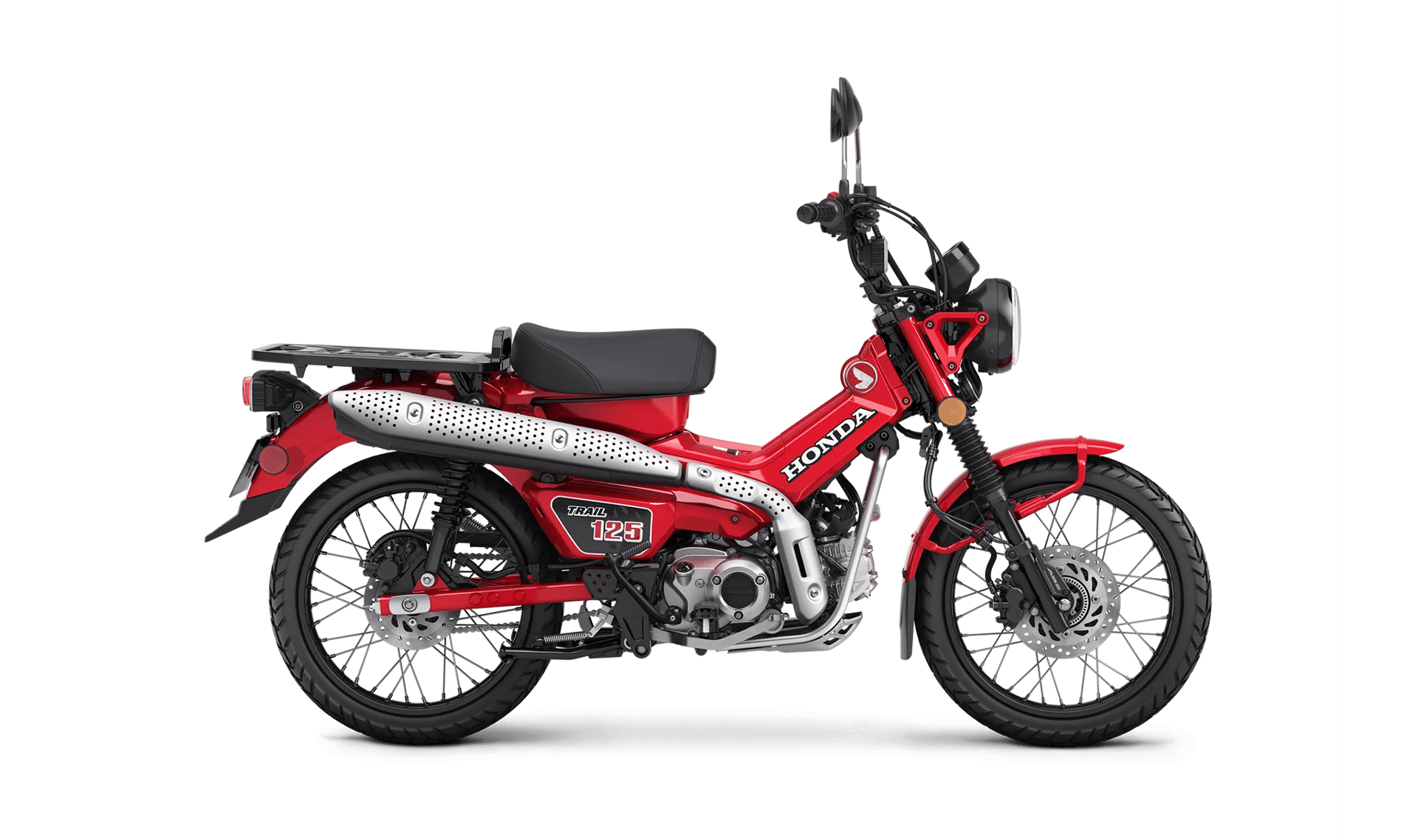 2026 Honda Trail125 in Glowing Red — gallery view