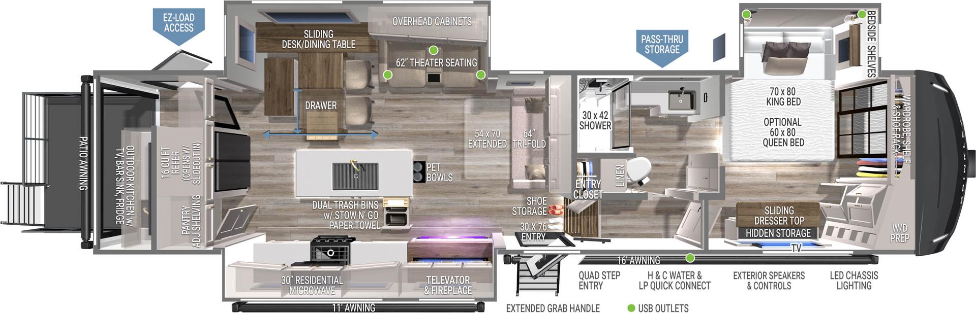 2025 Brinkley RV Model Z 3400 floorplan