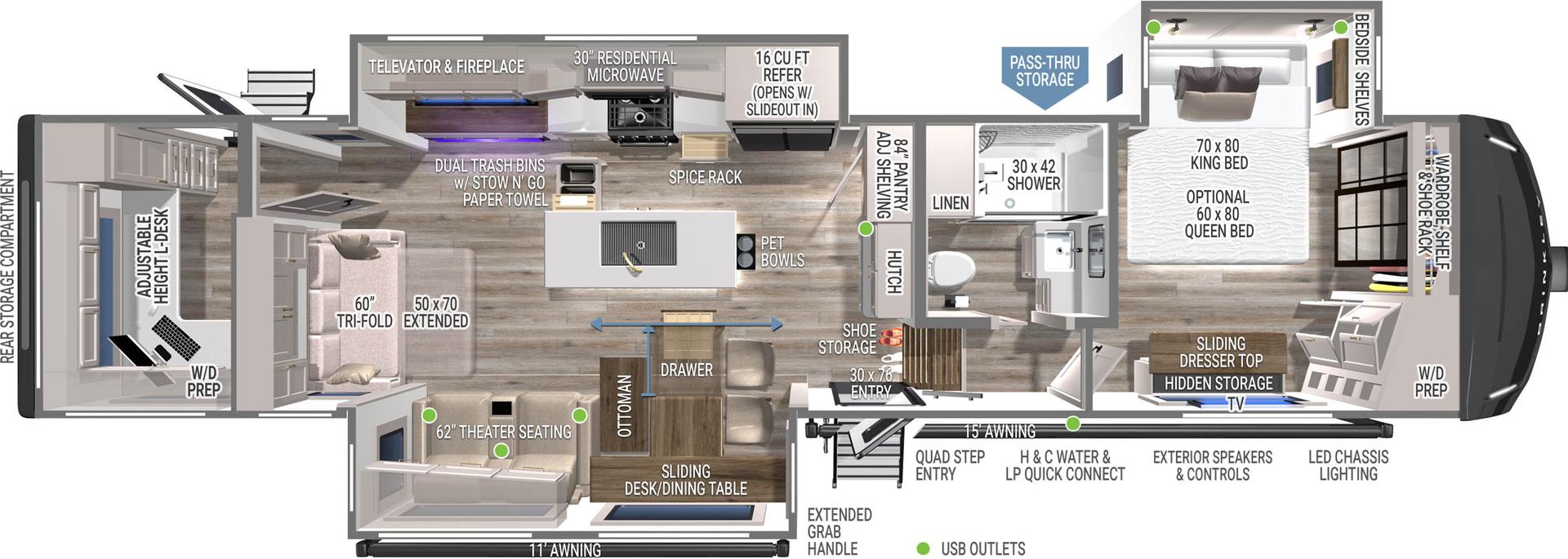 2026 Brinkley RV Model Z 3515 floorplan
