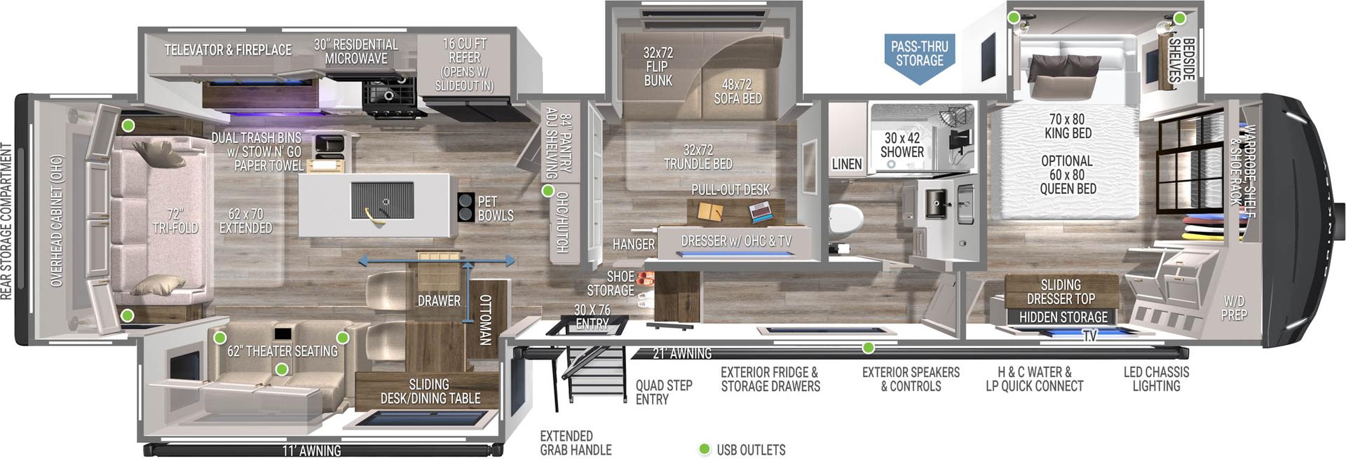 2026 Brinkley RV Model Z 3610 floorplan