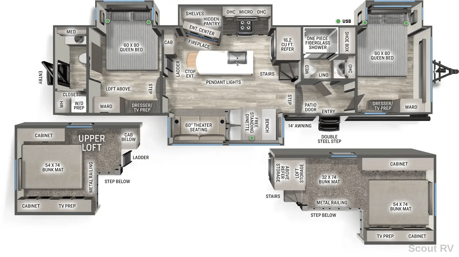 2027 Forest River Sandpiper 41DUPLEX