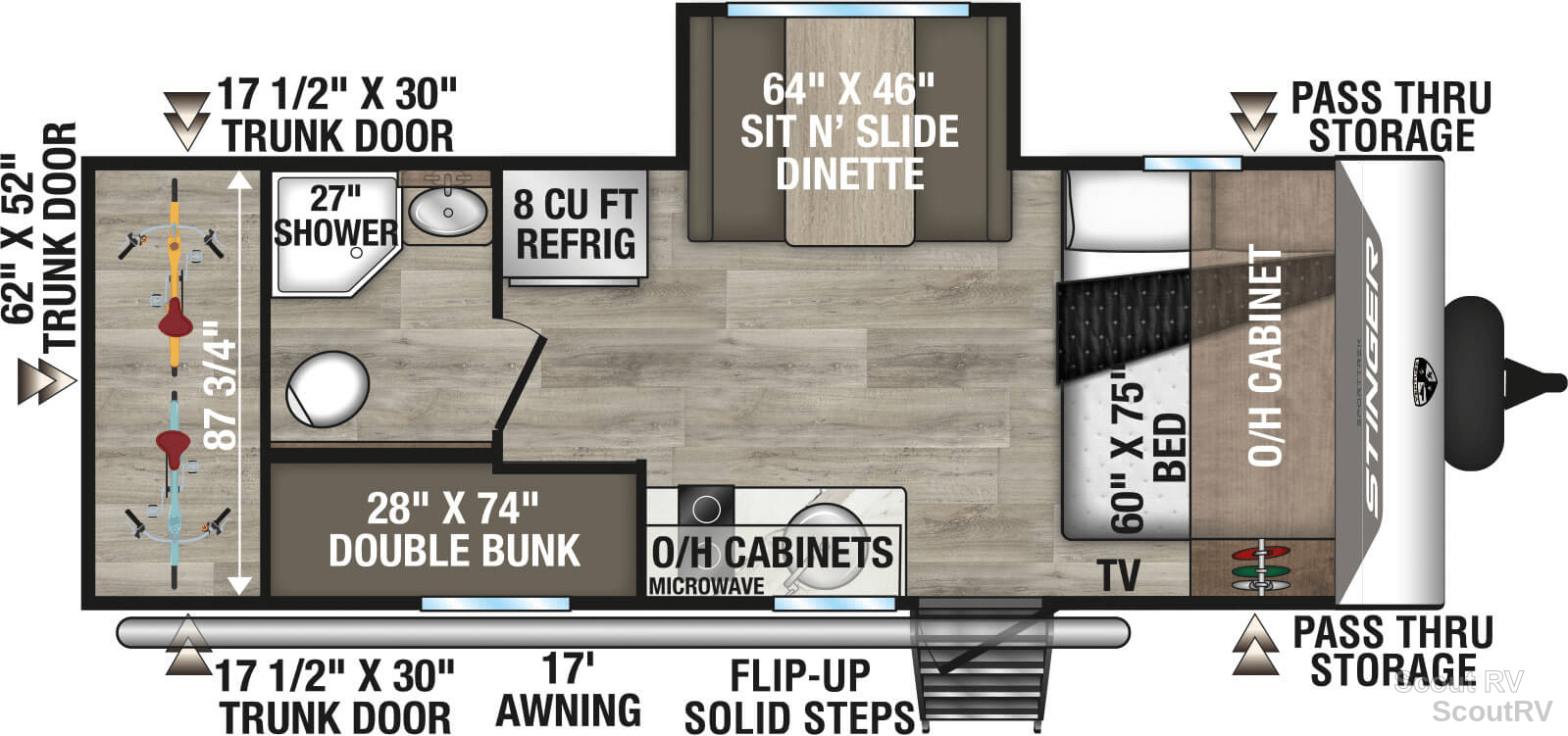 2027 Venture RV SportTrek Stinger 222VUD