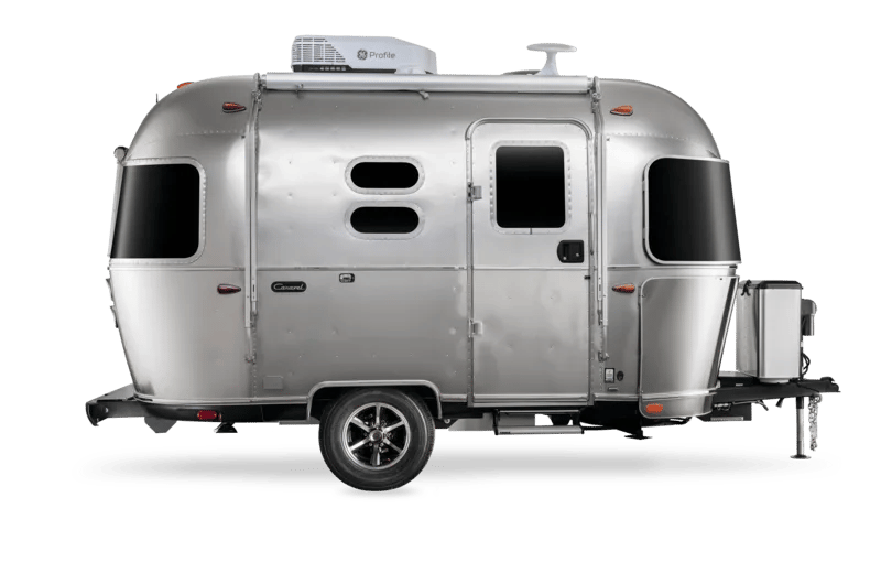 2025 Airstream Caravel 16RB studio exterior — curbside
