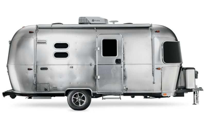 2025 Airstream Caravel studio exterior — curbside