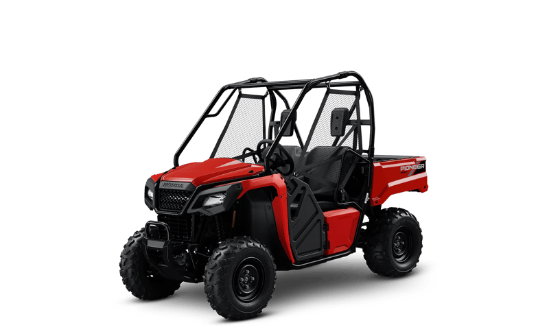 2027 Honda Pioneer 520 in Hero Red