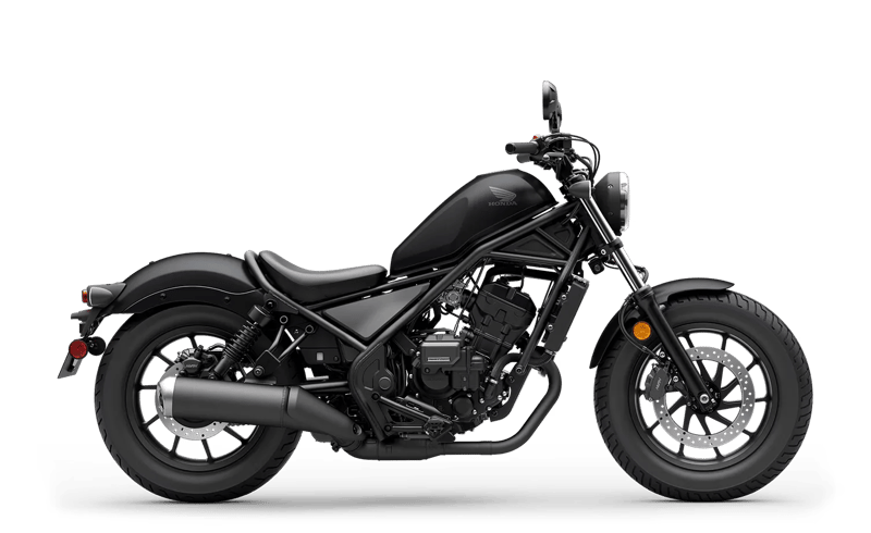 2026 Honda Rebel 300 E-Clutch in Matte Black Metallic
