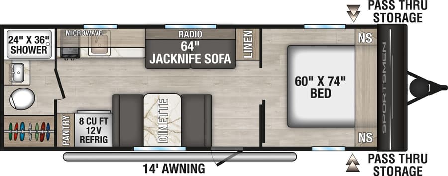 230RB floorplan diagram