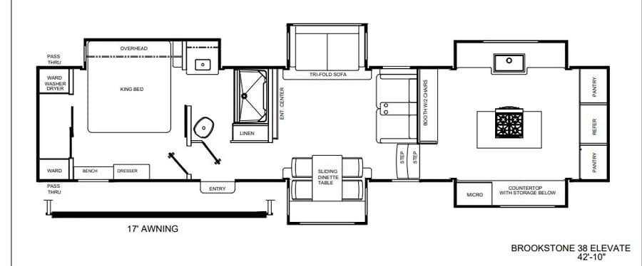 38ELEVATE floorplan diagram