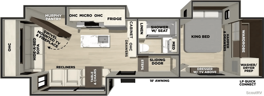 290RL floorplan diagram