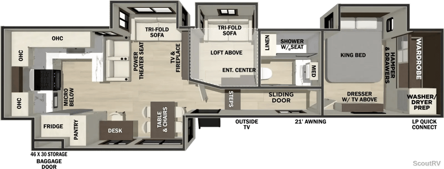 390RKB floorplan diagram