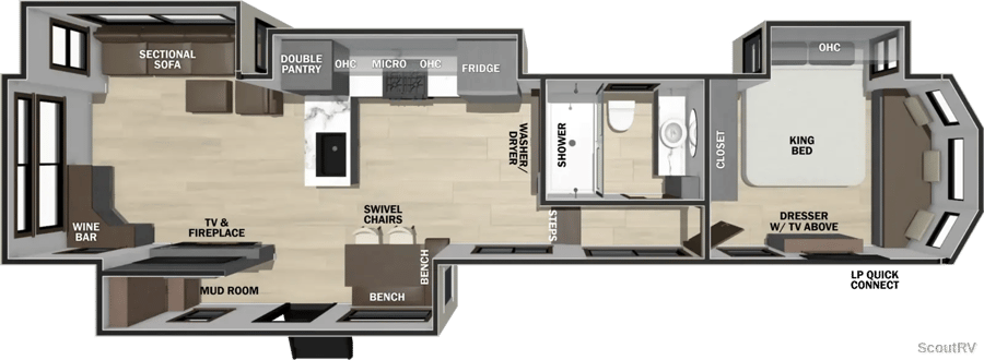 412FWC floorplan diagram
