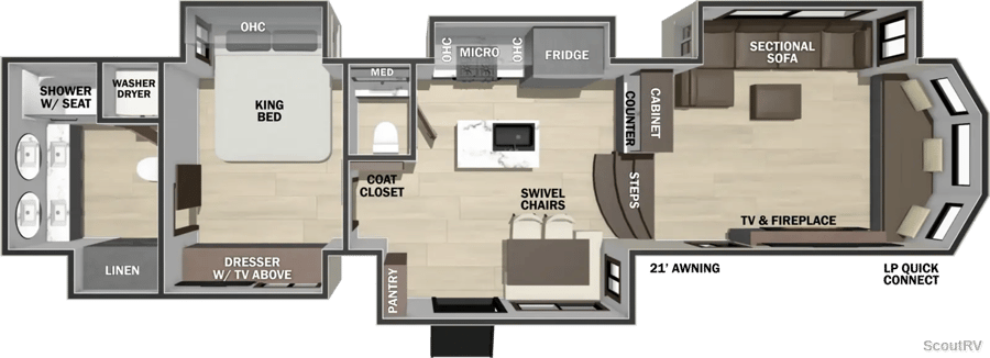 413FWC floorplan diagram