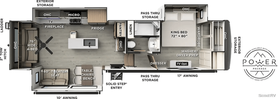 F361RLS floorplan diagram