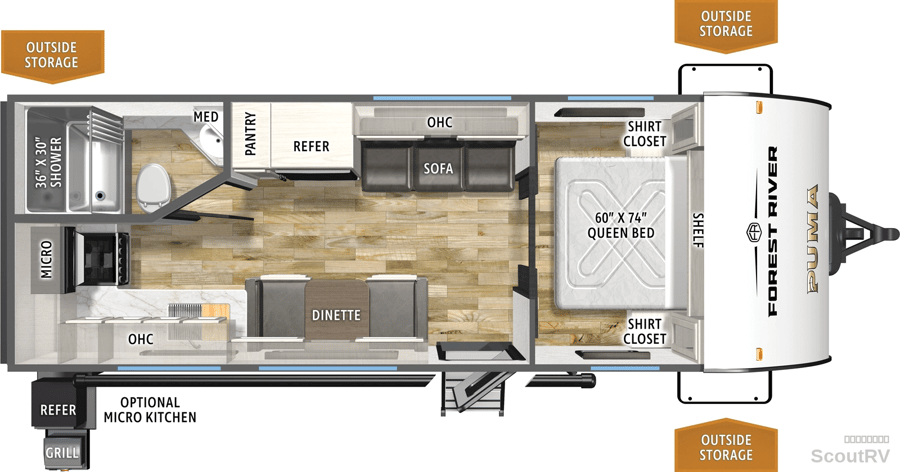 210RKCE floorplan diagram