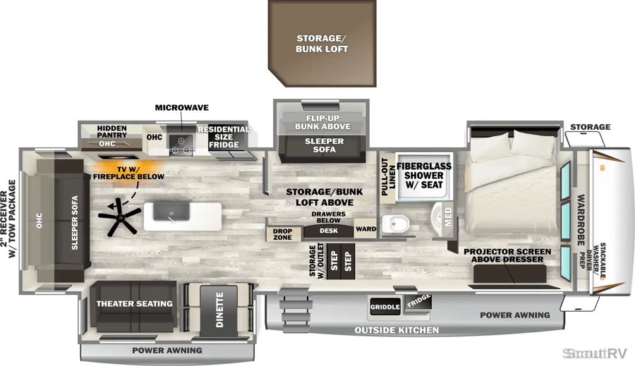 36FLX floorplan diagram
