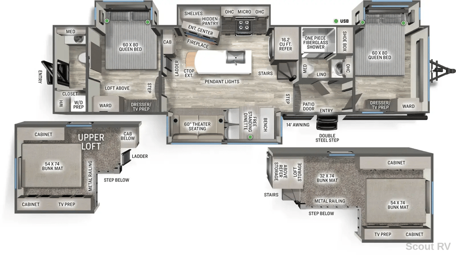 41DUPLEX floorplan diagram