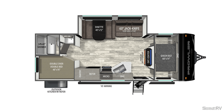 2602BHS floorplan diagram